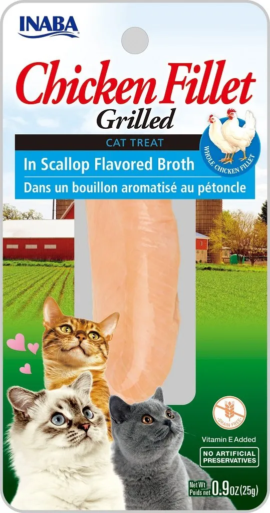 Inaba Grilled Chicken in Scallop Broth 25g cat treats, natural cat treats