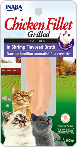 Inaba Grilled Chicken in Shrimp Broth 25g cat treats, natural cat treats