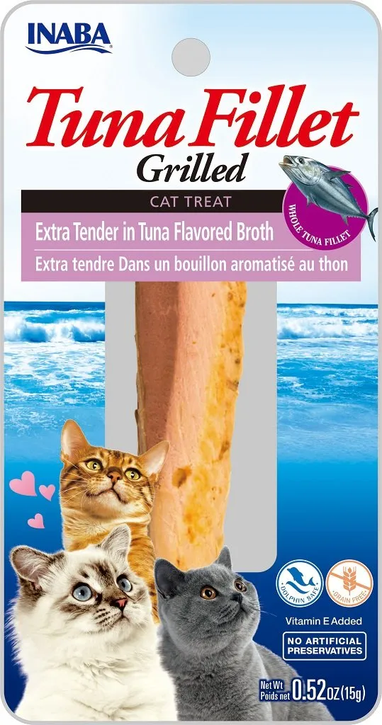 Inaba Grilled Tuna Extra Tender in Tuna Broth 15g cat treats, natural cat treats