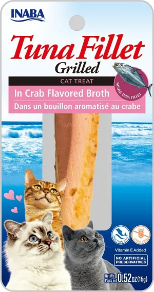 Inaba Grilled Tuna in Crab Broth 15g cat treats, natural cat treats