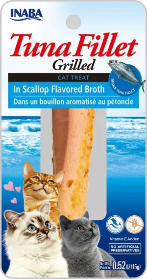 Inaba Grilled Tuna in Scallop Broth 15g cat treats, natural cat treats