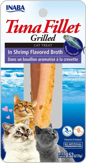 Inaba Grilled Tuna in Shrimp Broth 15g cat treats, natural cat treats