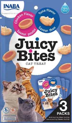 Inaba Juicy Bites Tuna & Chicken Flavor 33.9g cat treats, natural cat treats