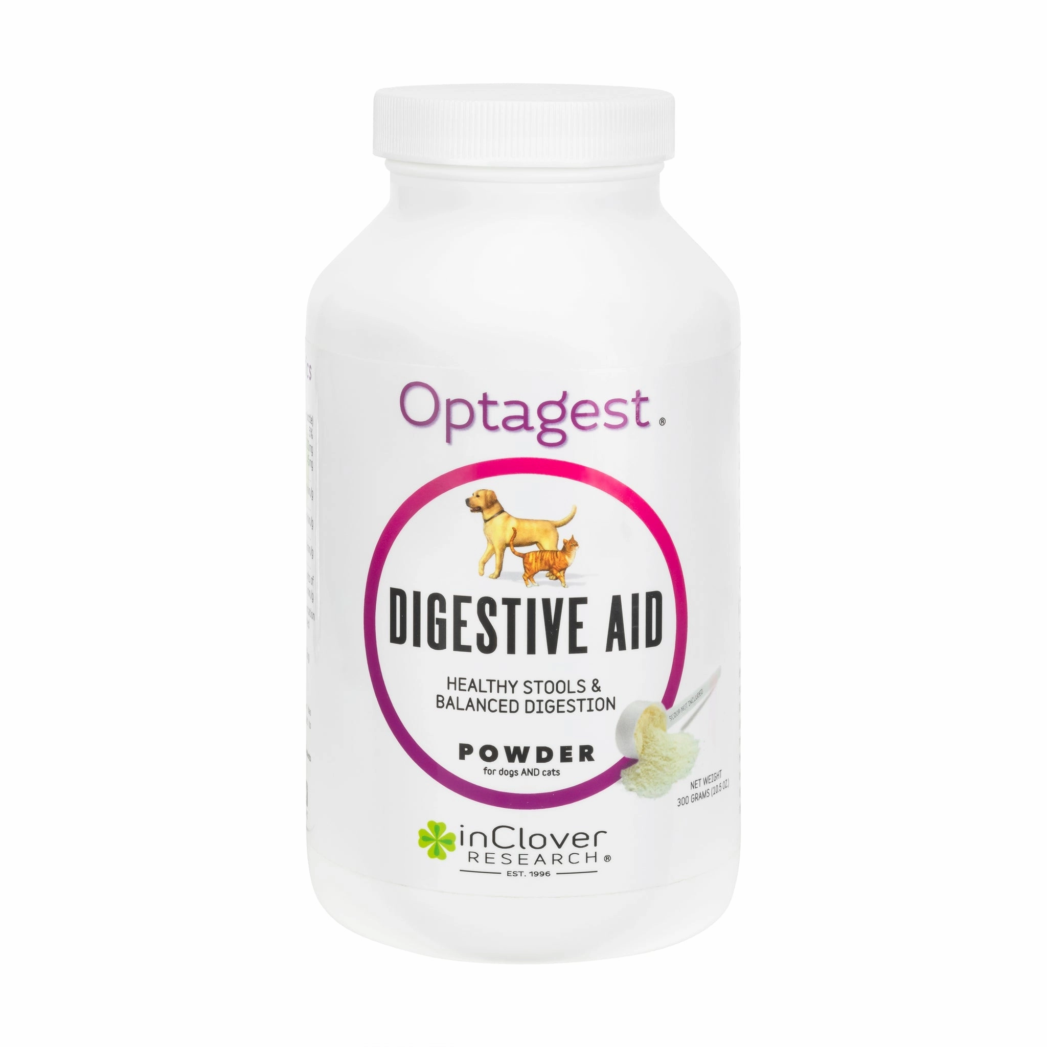 InClover Optagest Plant Based Prebiotics & Digestive Enzymes Powder for Dogs & Cats
