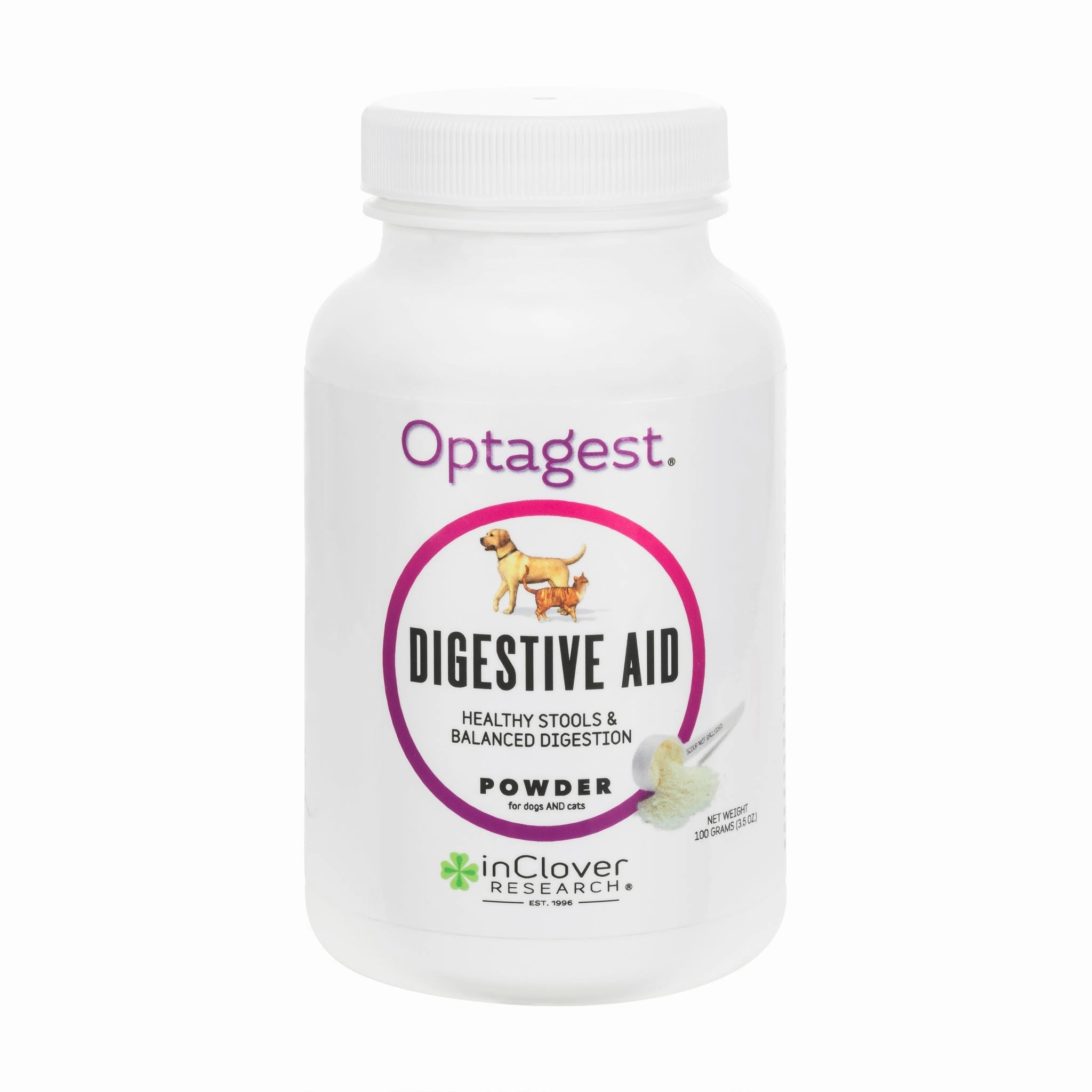 InClover Optagest Plant Based Prebiotics & Digestive Enzymes Powder for Dogs & Cats multivitamin for cats, daily cat supplements