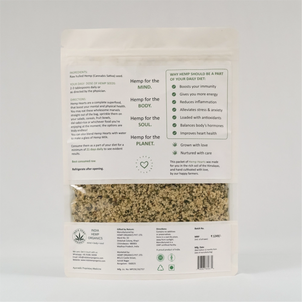 India Hemp Organics Hemp Hearts for Dogs and Cats