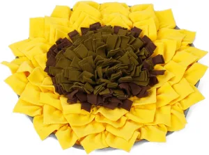 Injoya Sunflower Snuffle Mat for Dogs & Cats cat bowl, elevated cat feeder
