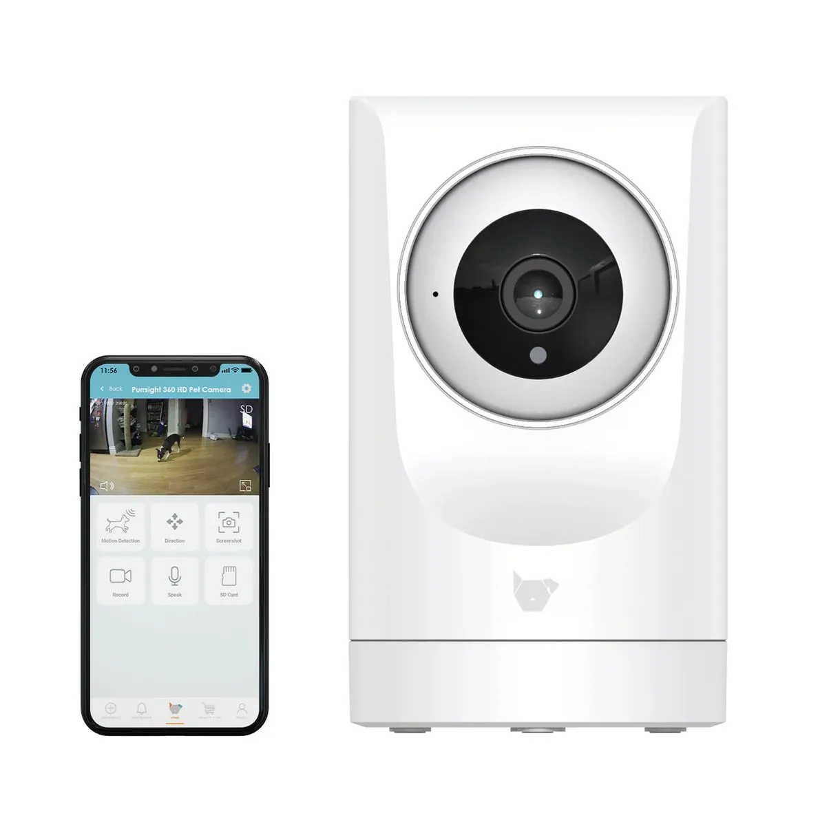 InstaChew Purrsight 360 Smart app Pet Camera With Night Vision cat vitamins, cat immune support
