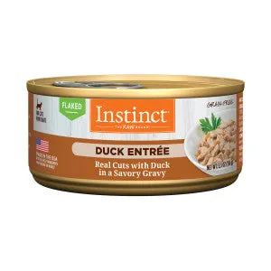 INSTINCT CAT FOOD FLAKED DUCK ENTRE 5.5oz dry cat food, cat kibble