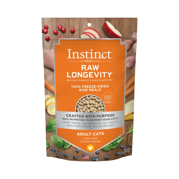 Instinct Cat Raw Longevity Chicken 9.5oz dry cat food, cat kibble