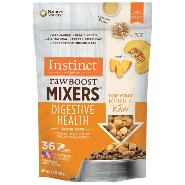 Instinct Cat RawBoost Mixer Digestive Health 5.5oz adult cat food, best cat food for adults