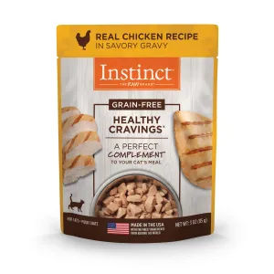 Instinct Healthy Cravings Chicken Wet Cat Food Topper, 85 g. Pouch dry cat food, cat kibble
