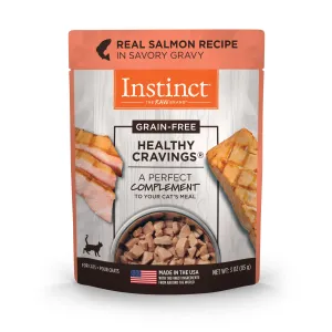 Instinct Healthy Cravings Salmon Wet Cat Food Topper, 85 g. Pouch dry cat food, cat kibble