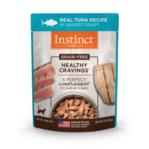 Instinct Healthy Cravings Tuna Wet Cat Food Topper, 85 g. Pouch dry cat food, cat kibble