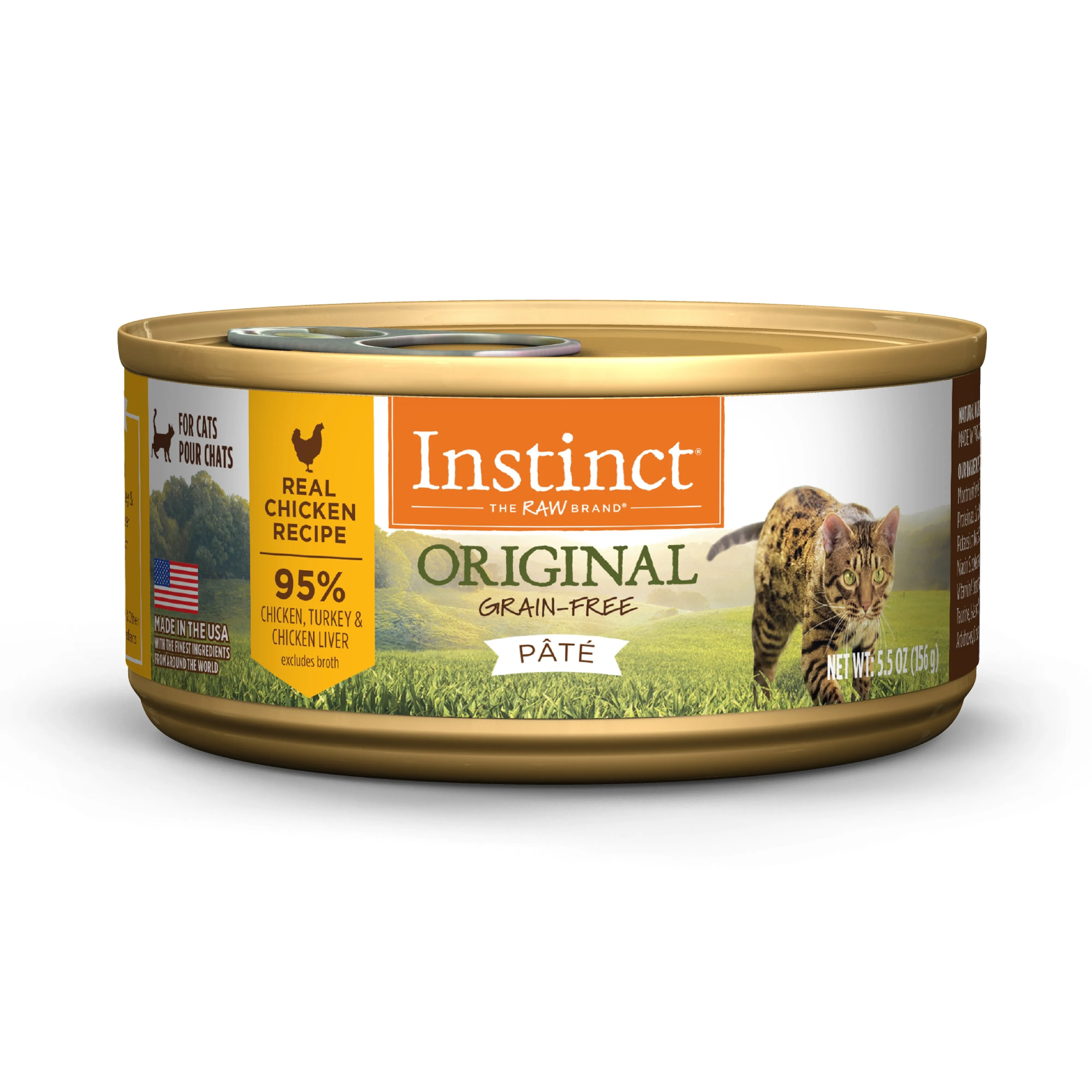 Instinct Original Chicken Wet Cat Food, 156g adult cat food, best cat food for adults