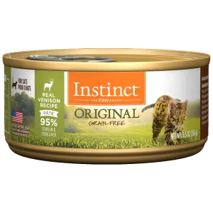 Instinct Original Grain Free Real Venison Recipe for Cats healthy cat food, premium dry cat food