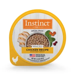 Instinct Original Minced Cups Chicken Wet Cat Food, 99g dry cat food, cat kibble