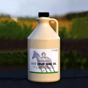 Iron Horse Hemp 100% Hemp Seed Oil cat vitamins, cat immune support