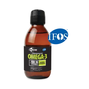 Iron Will Raw Concentrated Omega-3 with Vitamin E - 250ml cat vitamins, cat immune support