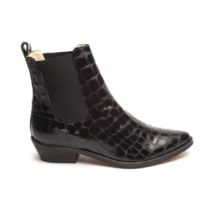 Ivy Lee Stella Faux Croco Black - LAST PAIR size 36 Shoes_Ivy-Lee