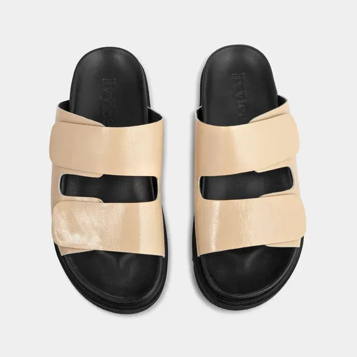 IvyLee Dawn Sand Crinkle Patent Shoes_Ivy-Lee