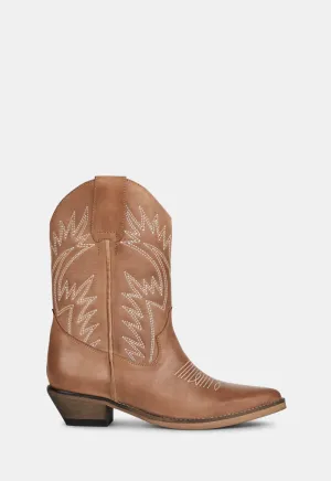 Ivylee Frances Dark Tan Shoes_Ivy-Lee