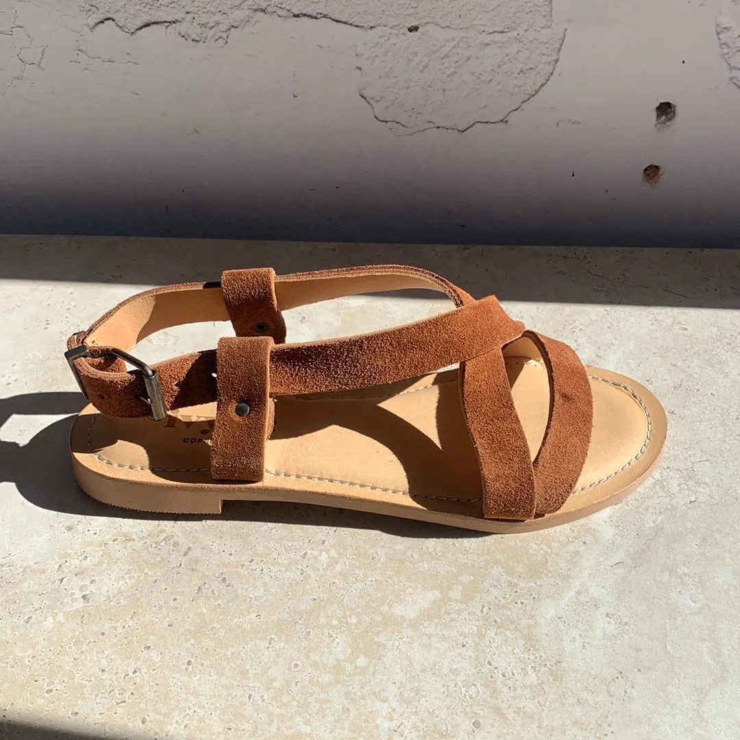 IvyLee Laura Cognac Suede Shoes_Ivy-Lee