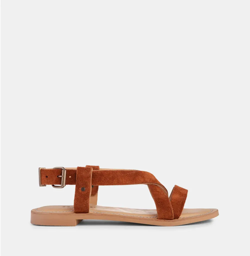 IvyLee Laura Cognac Suede Shoes_Ivy-Lee