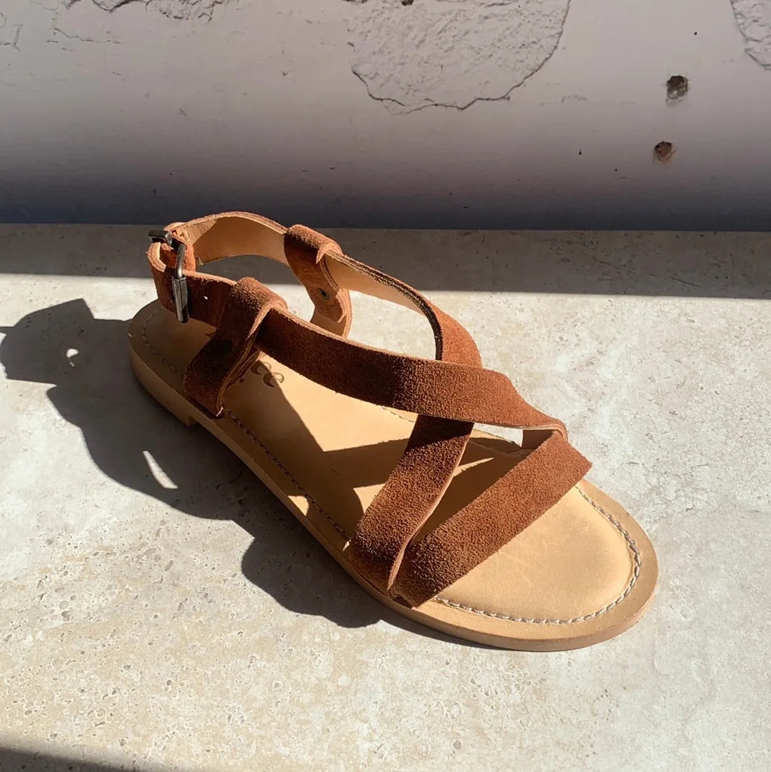 IvyLee Laura Cognac Suede Shoes_Ivy-Lee