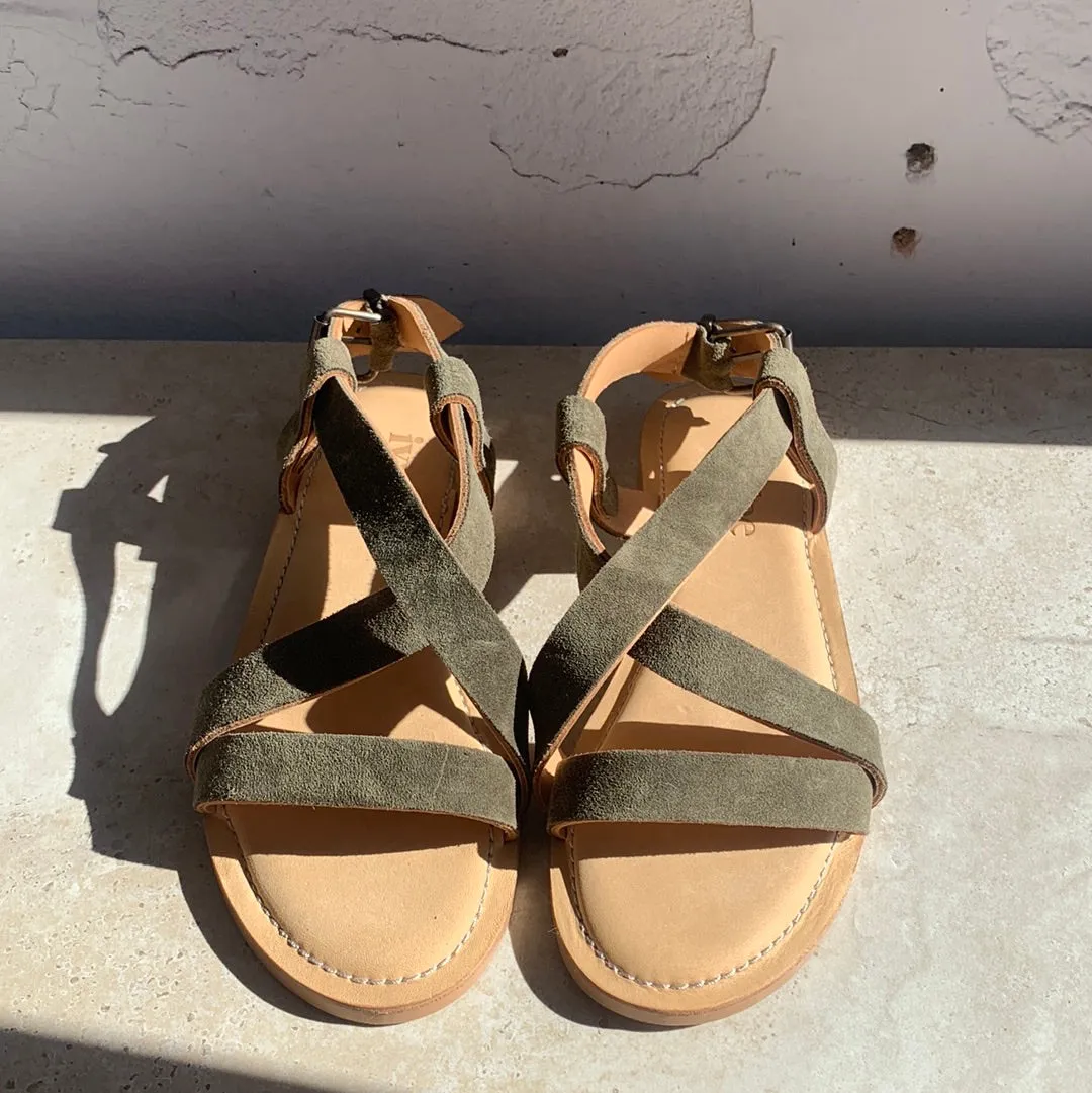 IvyLee Laura Khaki Suede - LAST PAIR size 37 Shoes_Ivy-Lee