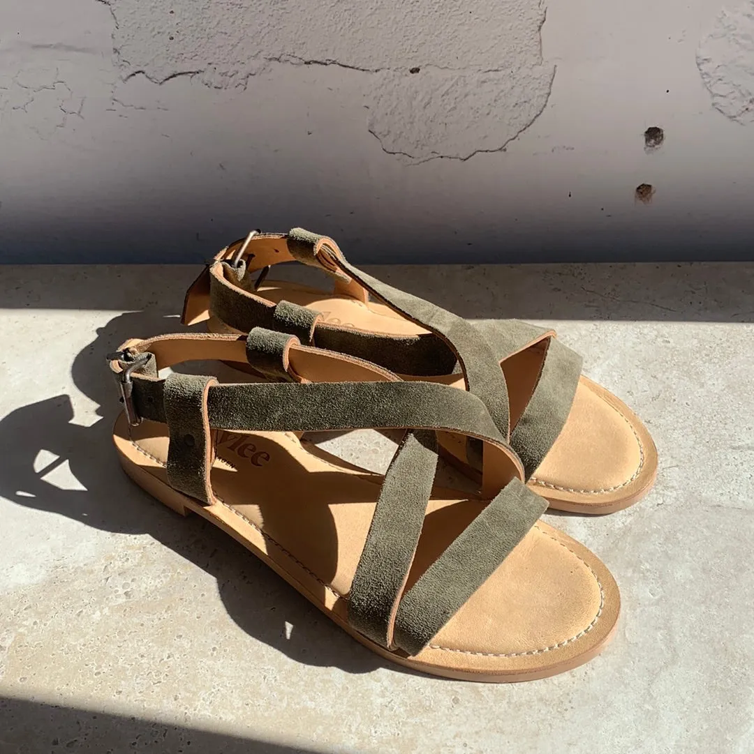 IvyLee Laura Khaki Suede - LAST PAIR size 37 Shoes_Ivy-Lee