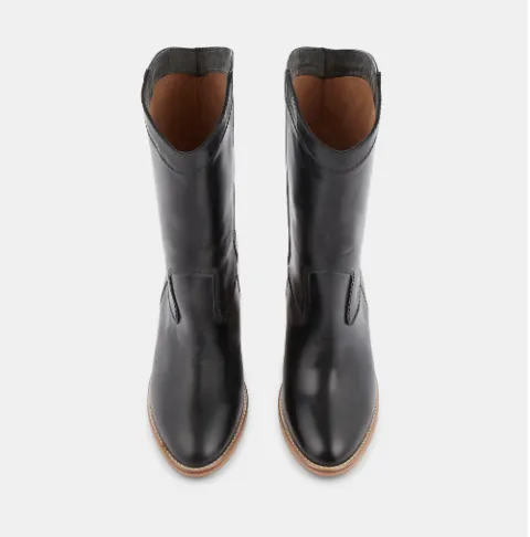 Ivylee Silja Black Leather Shoes_Ivy-Lee
