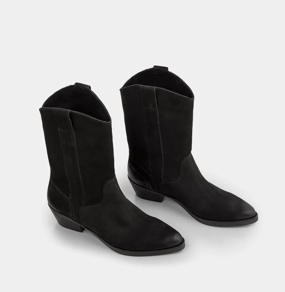 IvyLee Tracy Nubuck Oil Black Shoes_Ivy-Lee