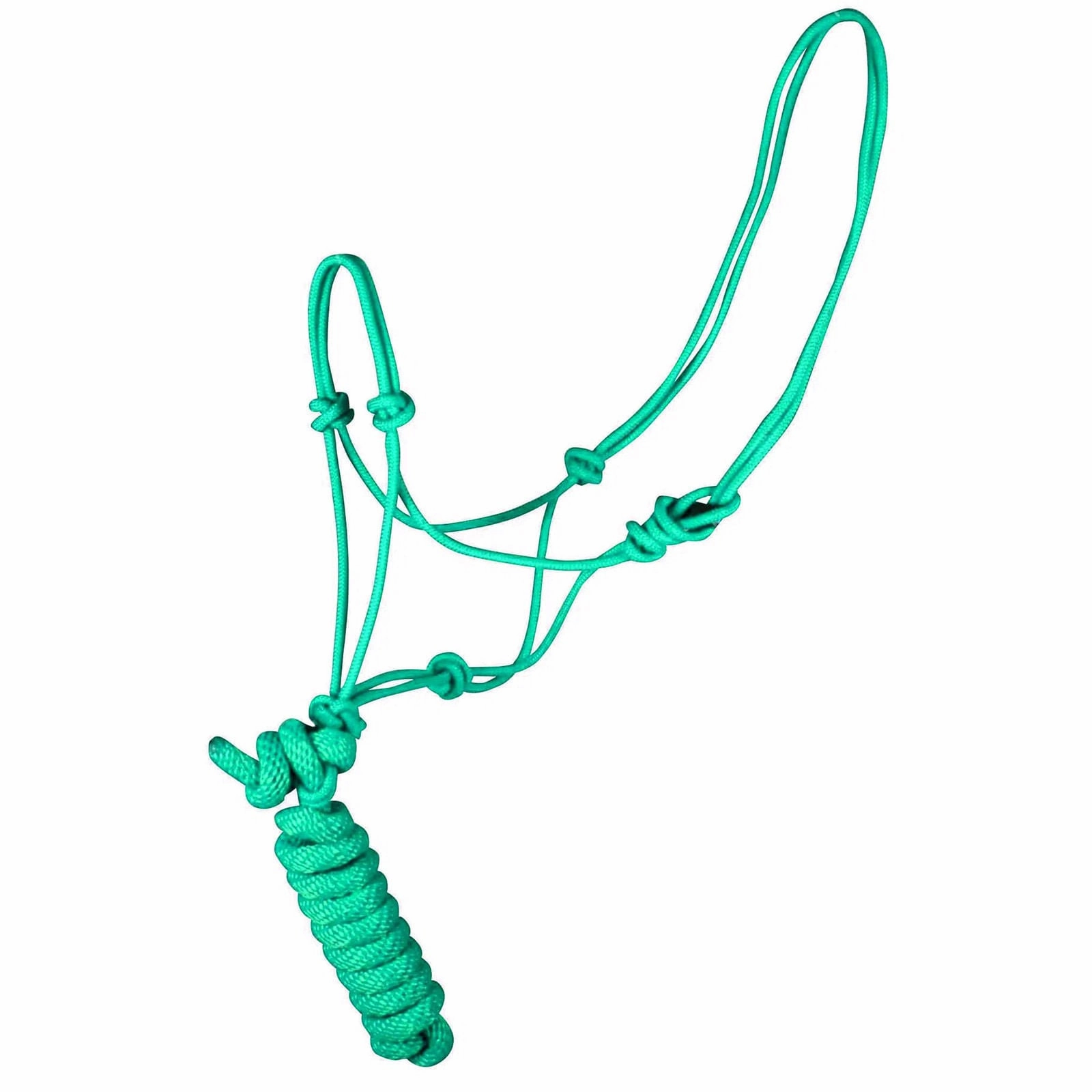 Jeffers Poly Braided Rope Horse Halter with Lead