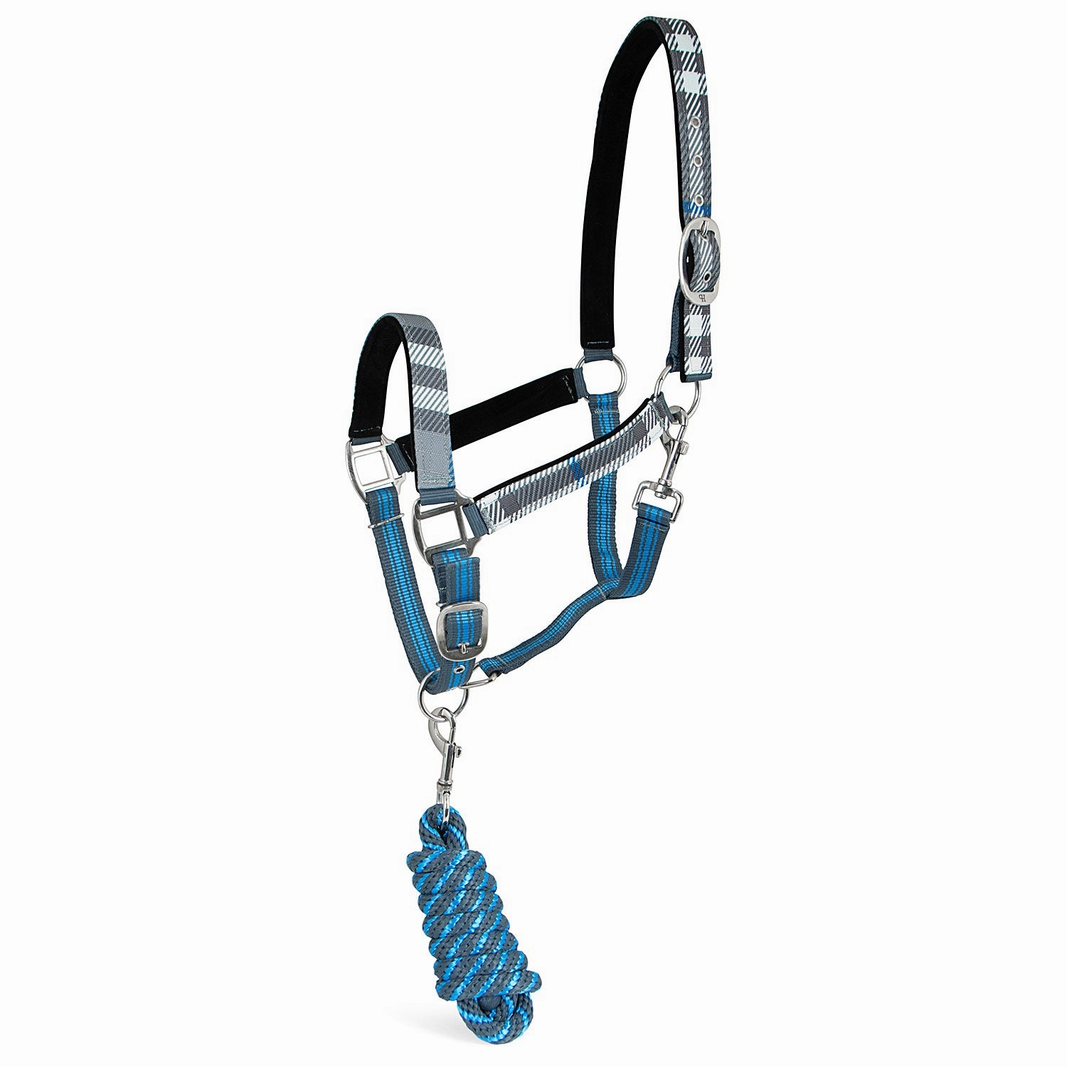 Jeffers Poplar Head Nylon Horse Halter & Lead Matching Set, Full Size