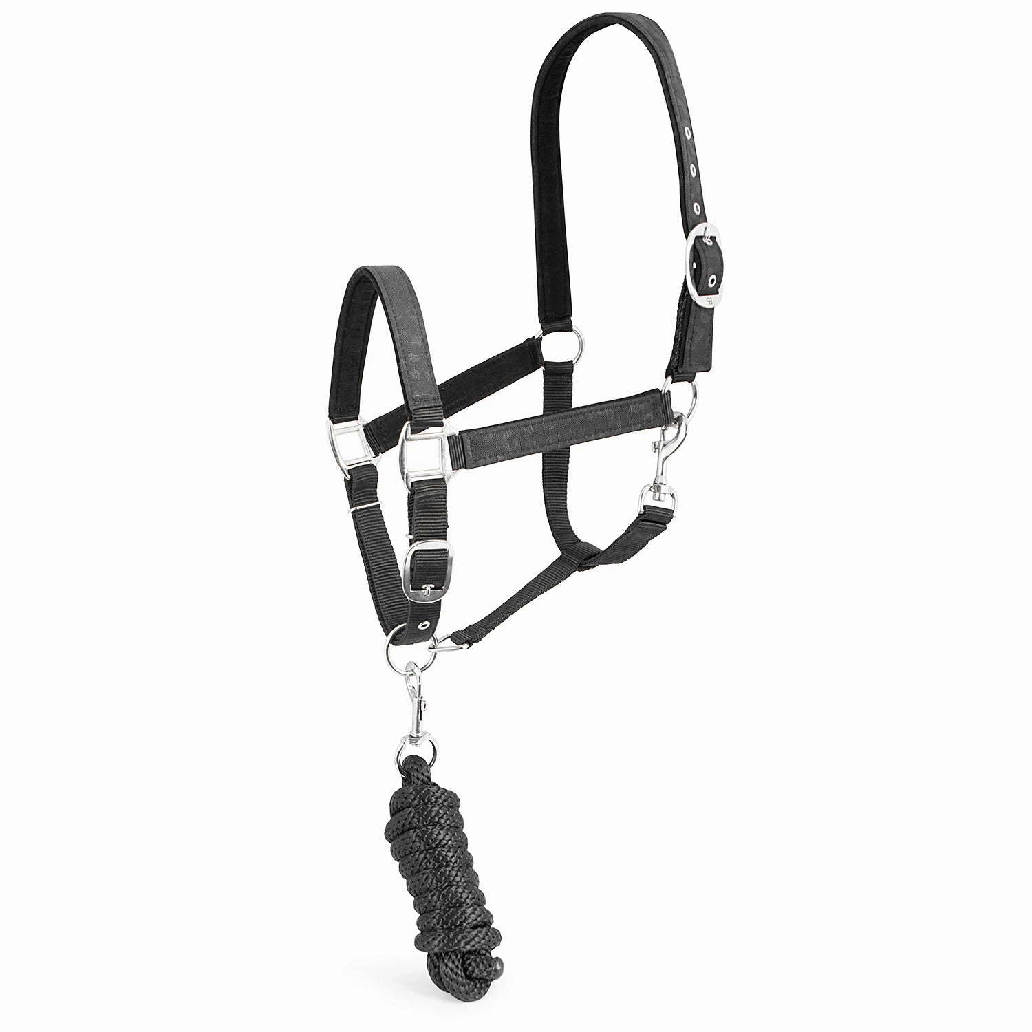 Jeffers Poplar Head Nylon Horse Halter & Lead Matching Set, Full Size