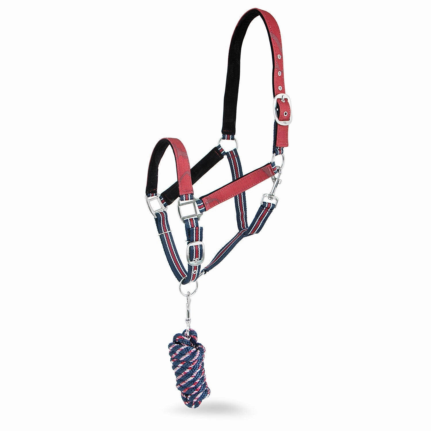 Jeffers Poplar Head Nylon Horse Halter & Lead Matching Set, Full Size