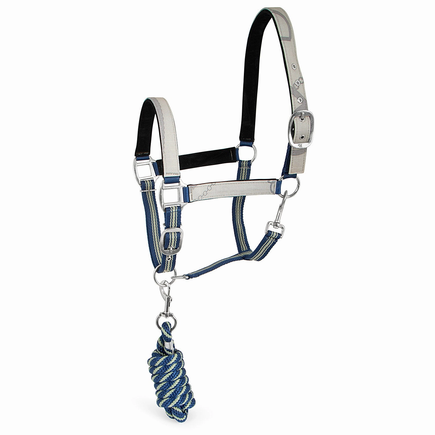 Jeffers Poplar Head Nylon Horse Halter & Lead Matching Set, Full Size