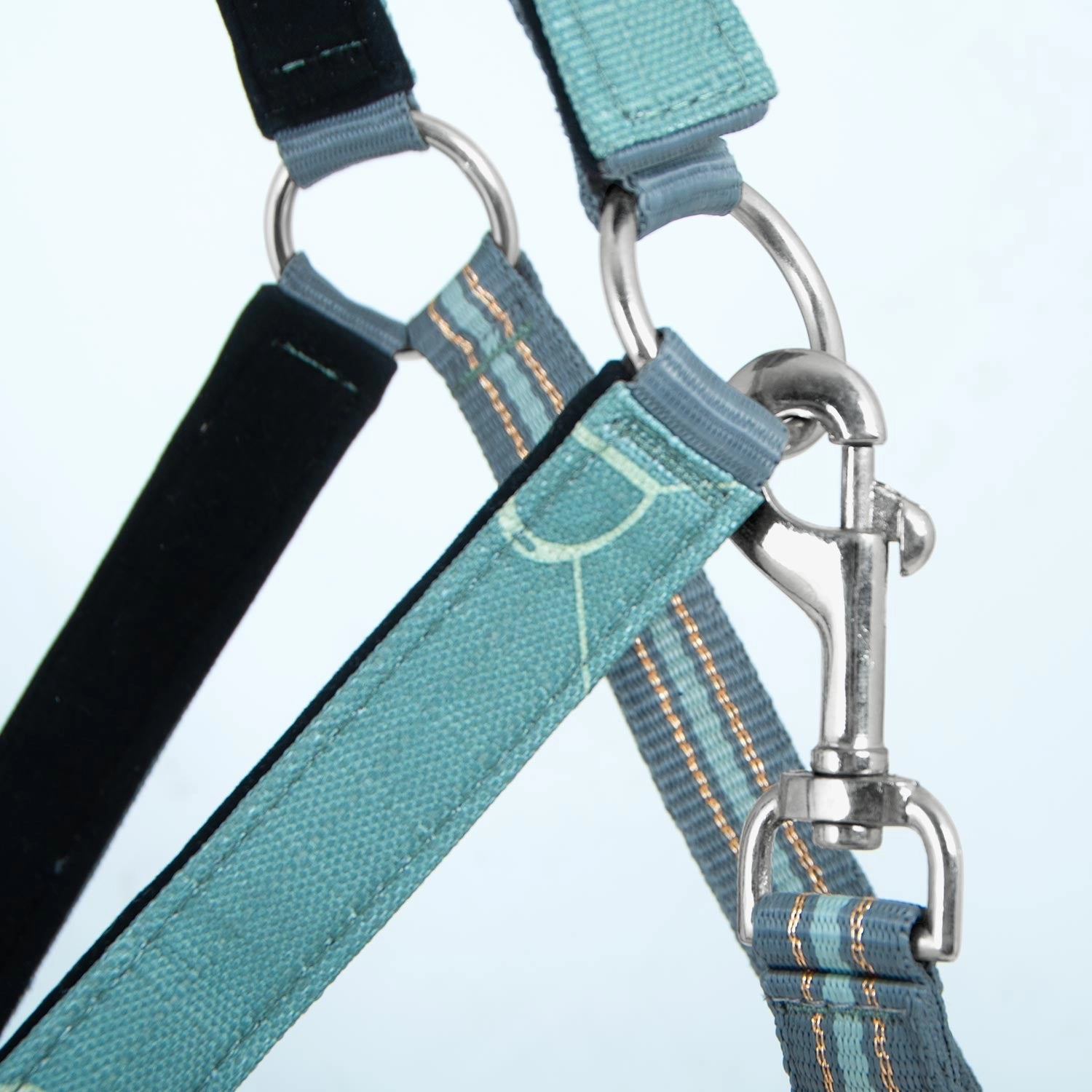 Jeffers Poplar Head Nylon Horse Halter & Lead Matching Set, Full Size
