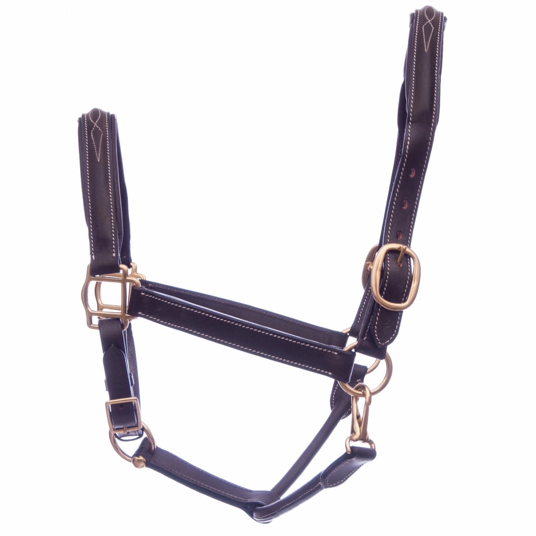 Jeffers Uniquely English Fancy Stitched Leather Horse Halter