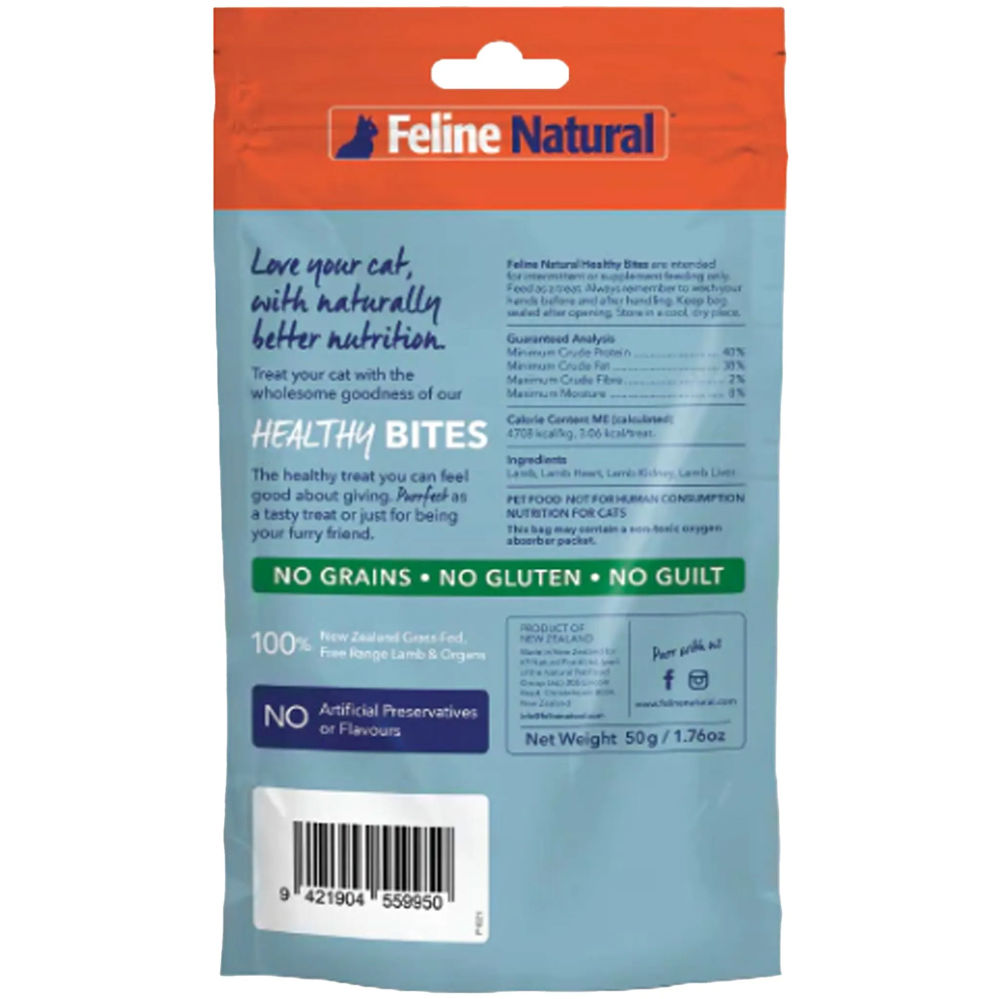 K9 Natural Healthy Bites Lamb Cat Treats