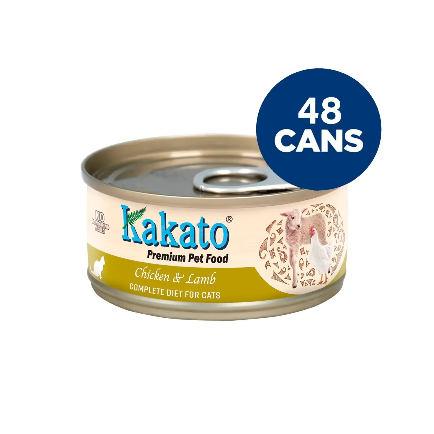 Kakato - Complete Diet Tinned Food for Cats - Chicken & Lamb 70g