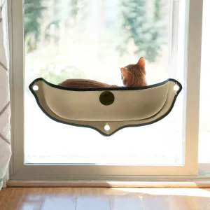 K&H Pet Products Ez Mount Window Kitty Sill Bed - Tan cat essentials, basic cat supplies