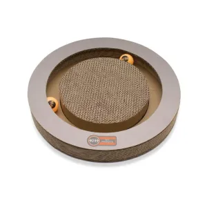 K&H Pet Products Kitty Tippy Round Cardboard Toy catnip toys, feather wand toy