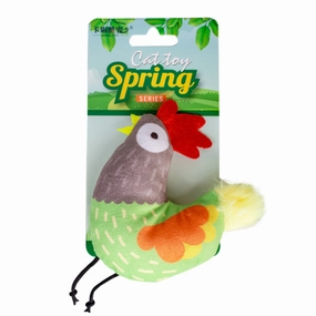 Kara Pets Garden Cat Toy - Rooster cat toy set,cat teaser