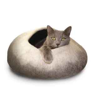 Karma Cat Felted Cave Natural/White Cat Beds cat toys, cat supplies