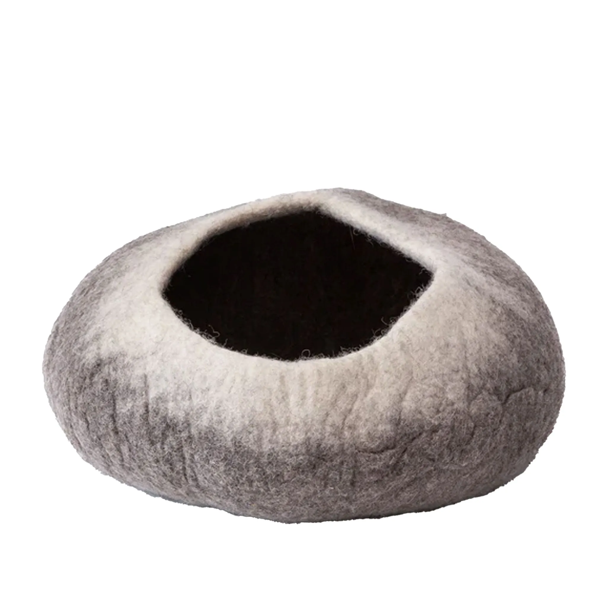 Karma Cat Felted Cave Natural/White Cat Beds
