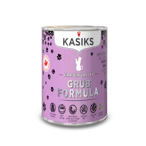KASIKS Cat Grub Formula 12.2oz adult cat food, best cat food for adults