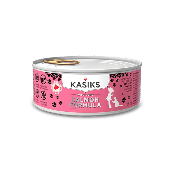 KASIKS Wild Caught Coho Salmon Formula for Cats adult cat food, best cat food for adults