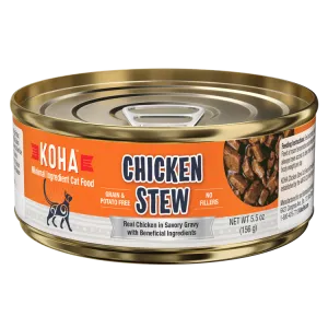 KOHA Grain & Potato Free Chicken Stew Canned Cat Food healthy cat food, premium dry cat food